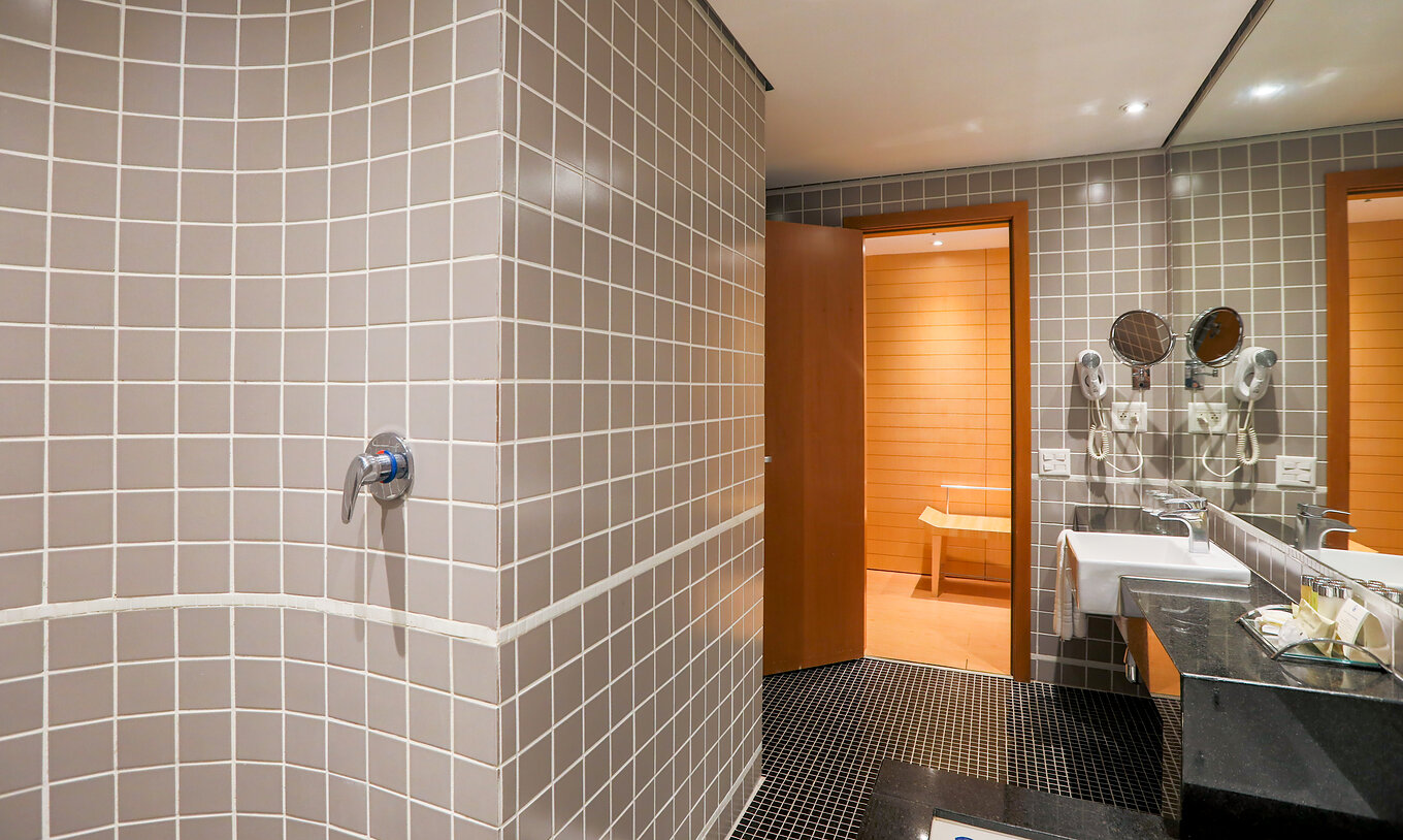 Die Suite Master im Pestana Curitiba hat eine Whirlwanne perfekt zum Entspannen