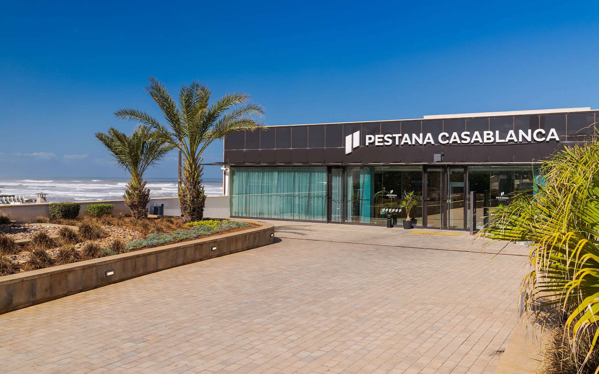 Außenansicht des Pestana Casablanca, ein 4-Sterne-Hotel in Casablanca, Marokko