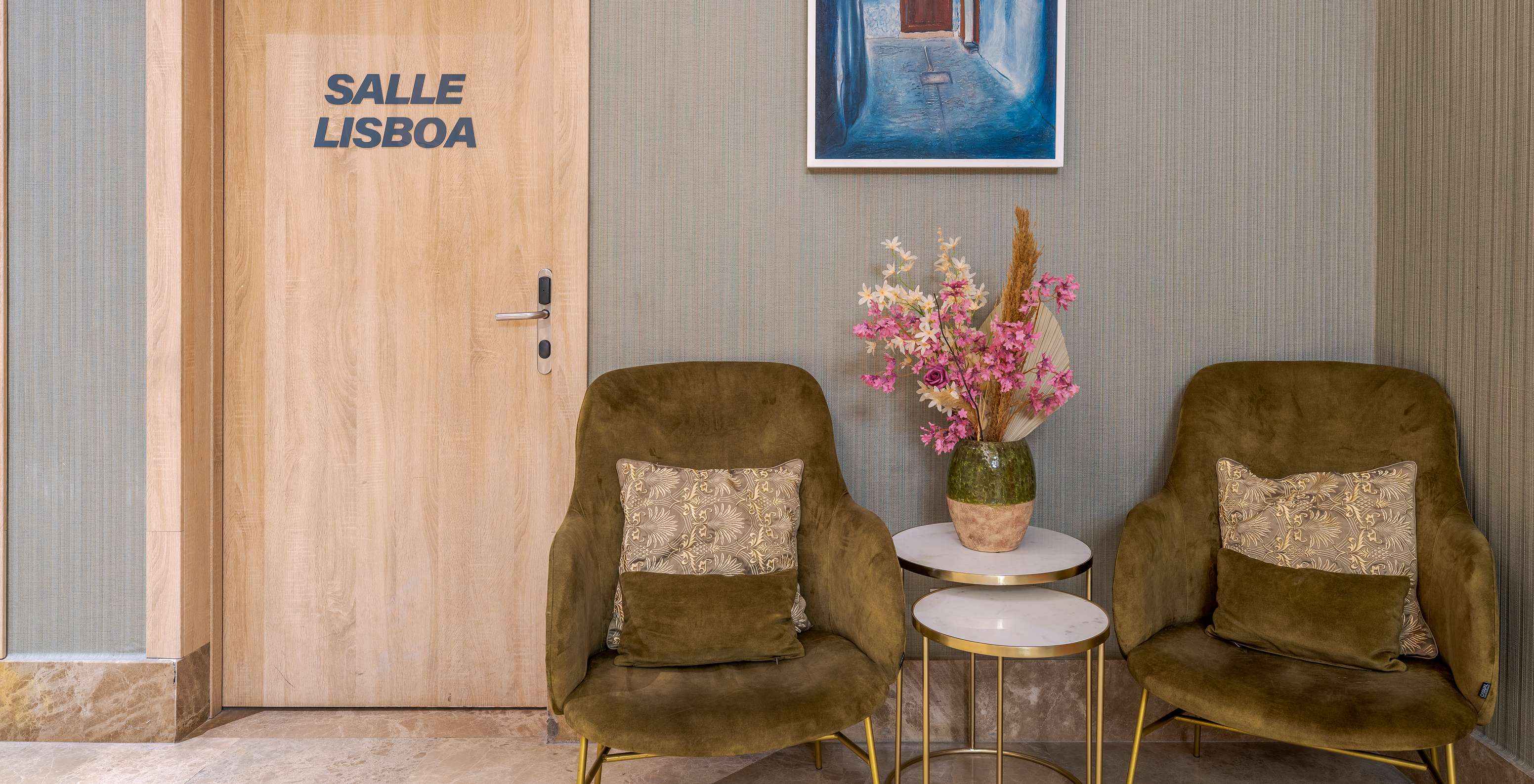 Pestana Tanger City Center, with Suites and Apartments in Tangier, features elegant decor with velvet sofas