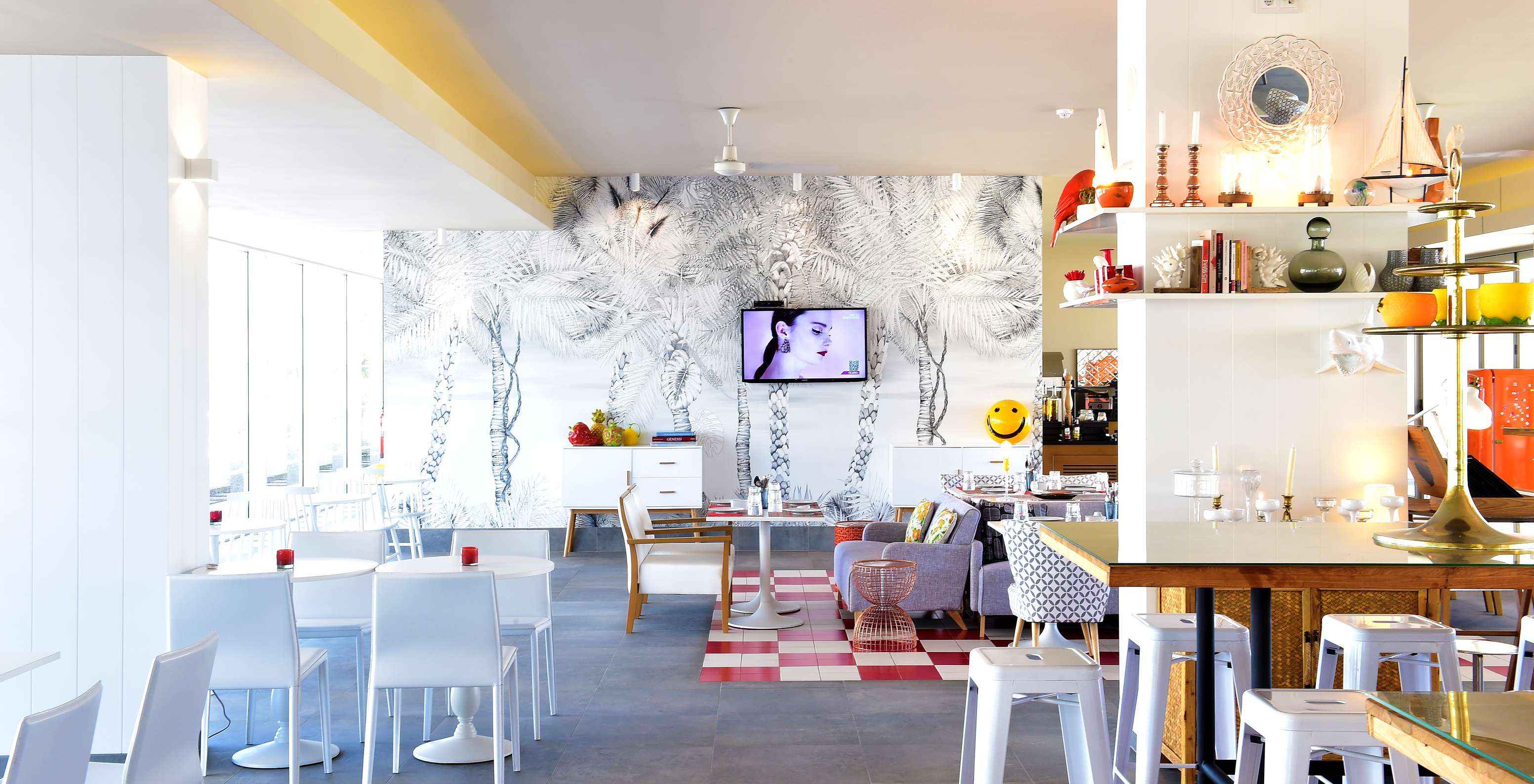 Pestana Alvor South Beach has a cozy indoor space to relax, watch TV, and snack