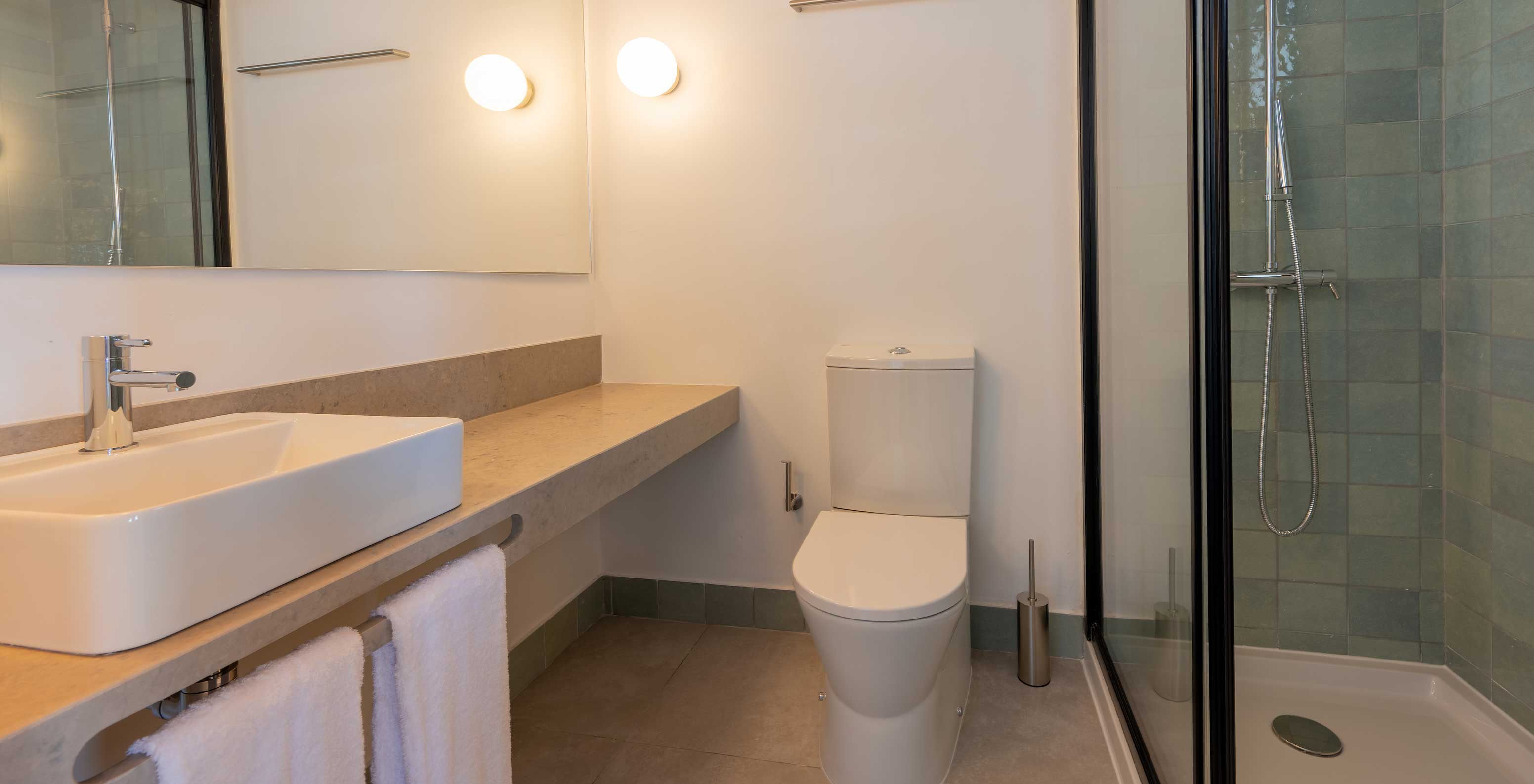 The Standard Villa at Pestana Comporta Village Residences has a bathroom with a sink, a toilet, and a shower