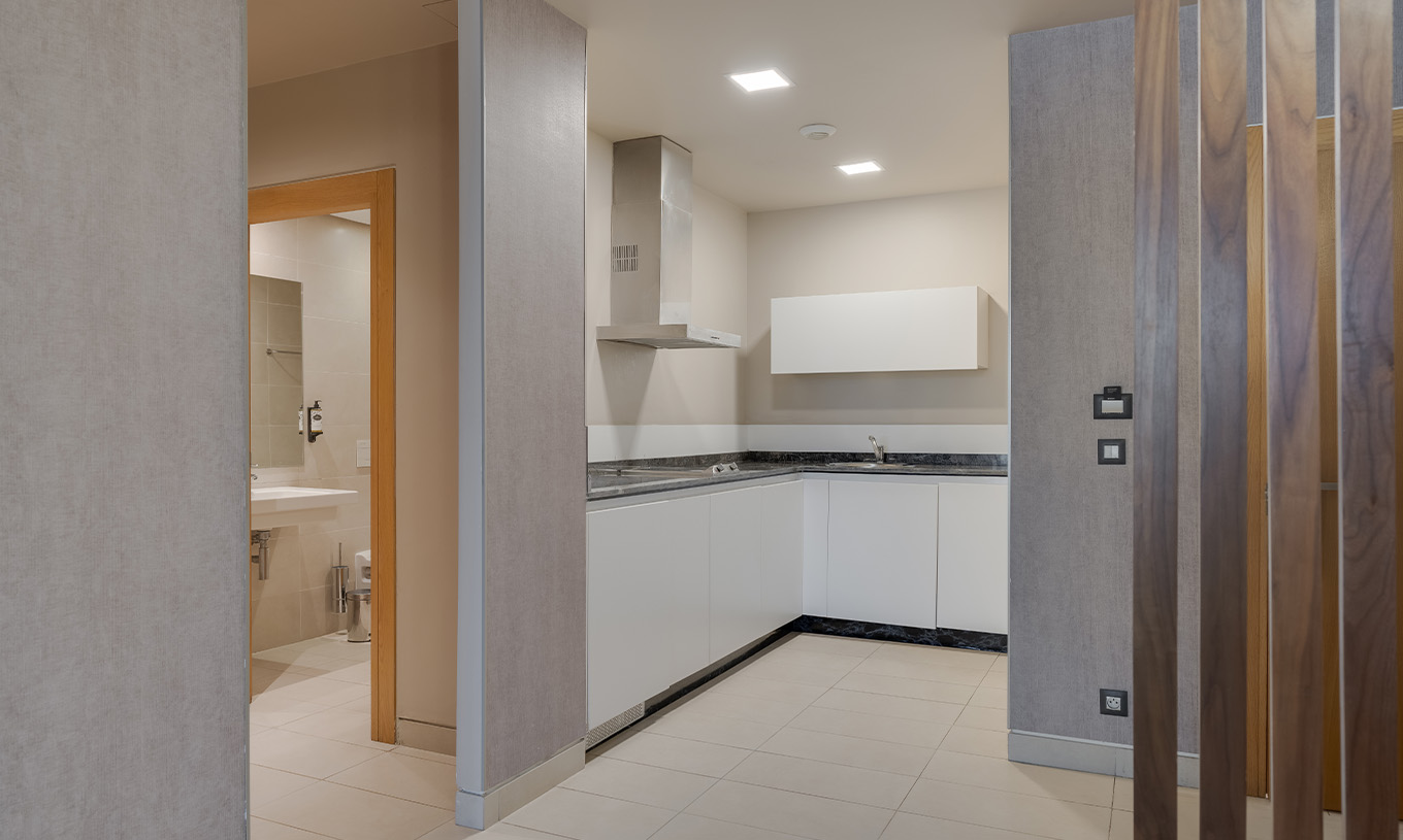 A Suite Junior do Pestana Casablanca tem uma pequena cozinha equipada e em open space