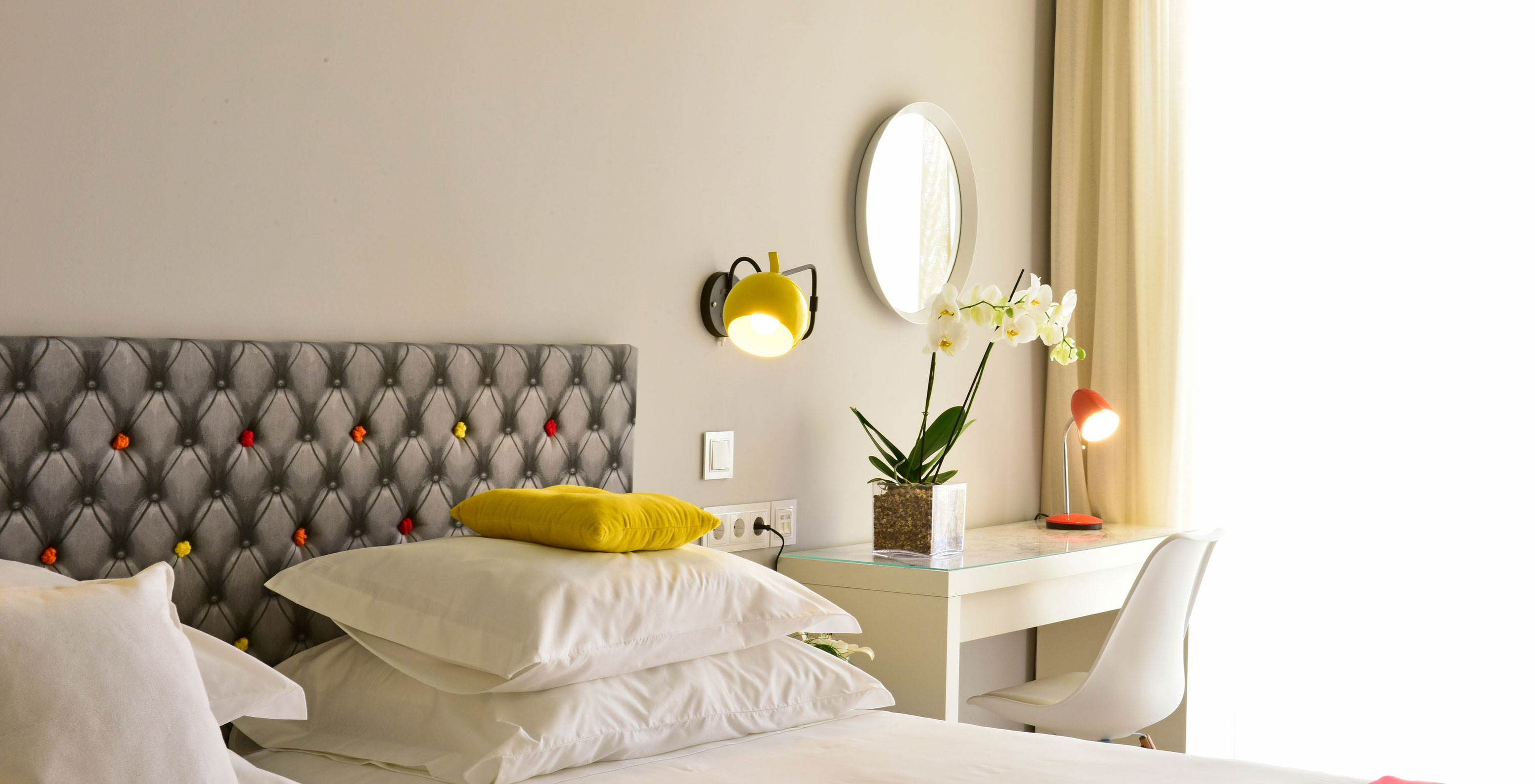 O Duplo Suite Vista Mar do Pestana Alvor South Beach tem duas camas individuais juntas