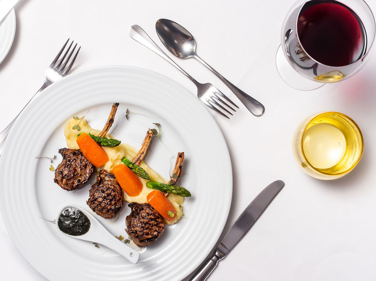 Clubhouse at Vale da Pinta in Algarve offers meat dishes like lamb with puree