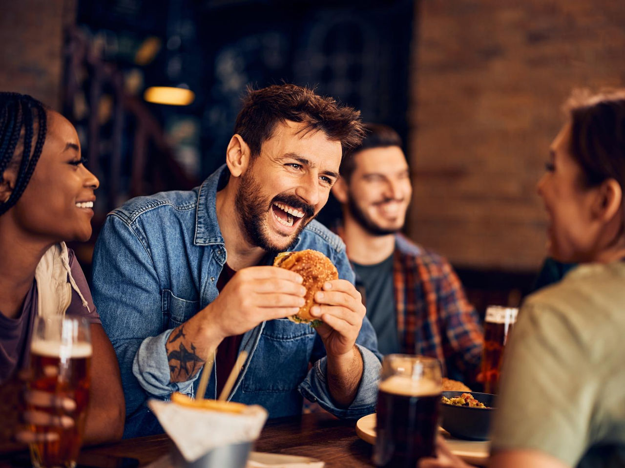 Le restaurant Pausa Burger, de l'Hôtel Romantique au Funchal, Madeira, propose burgers et frites