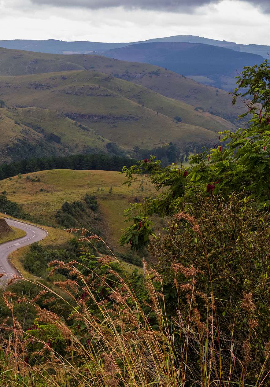 Three Rondavels, drie bergen die doen denken aan traditionele Afrikaanse hutten, bedekt met weelderige vegetatie