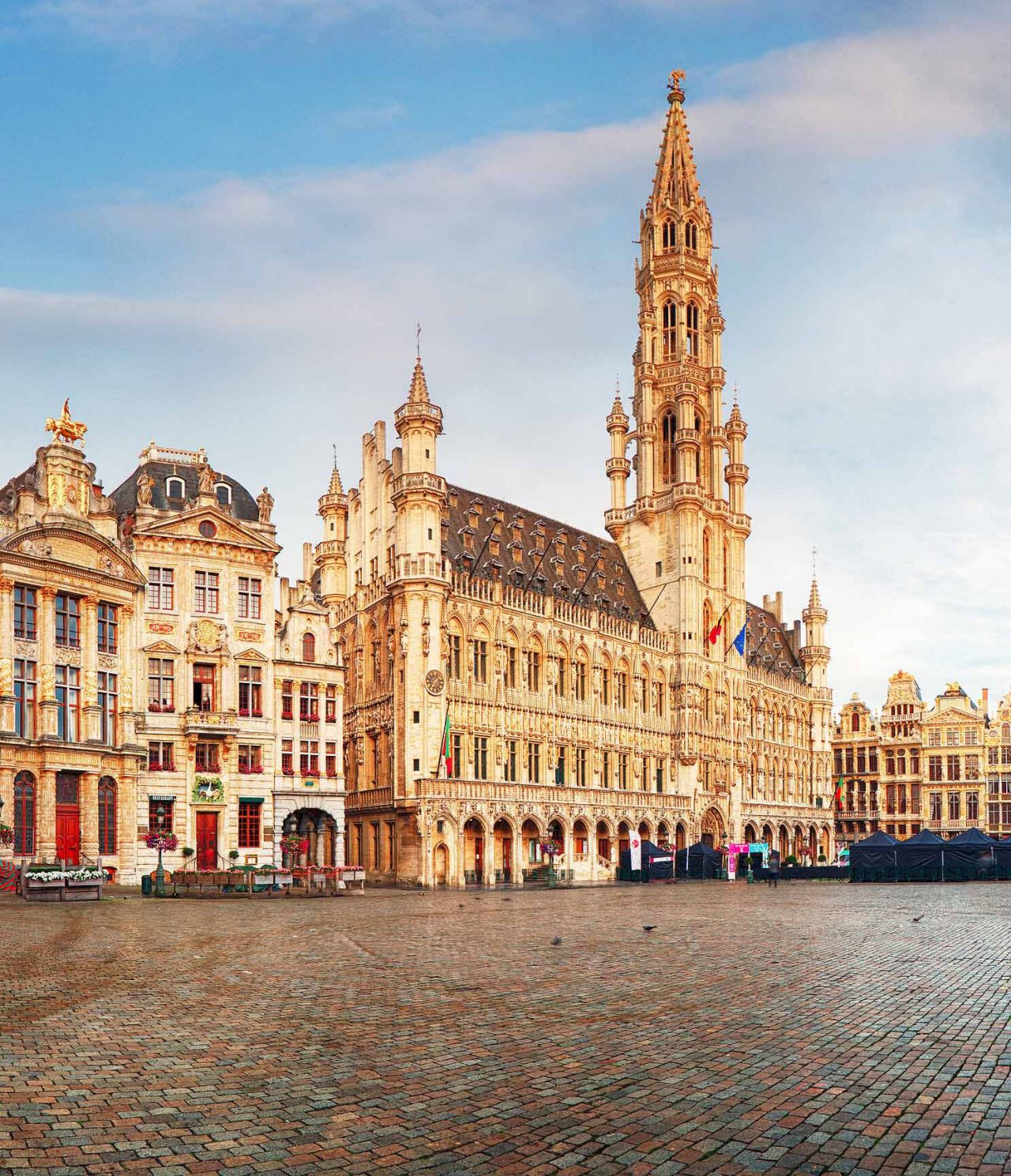 Stay at a hotel in Brussels, Belgium, near the city center and visit the central square Grand Place