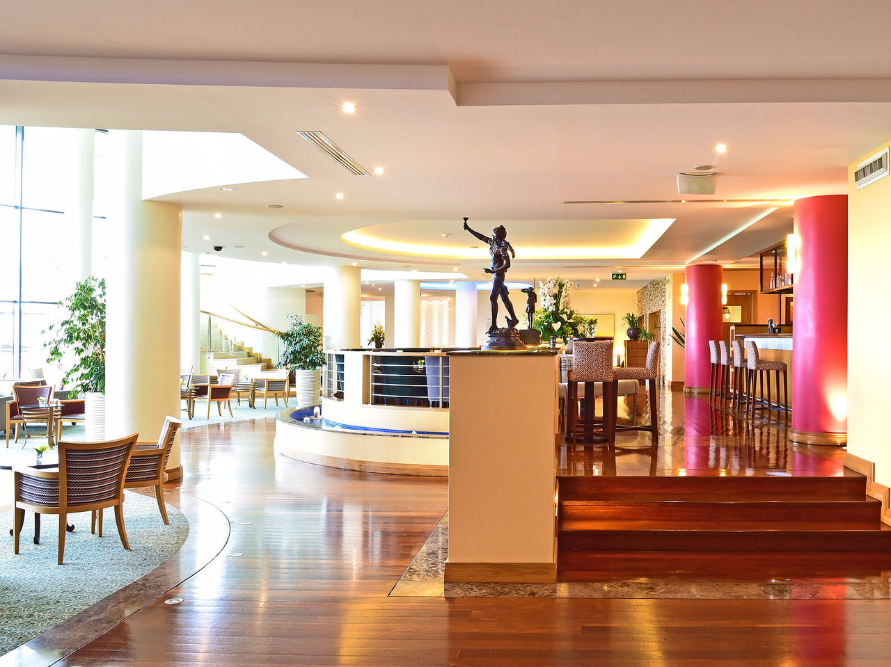 The Coast Bar at a 5-star Funchal hotel has a bar with seating